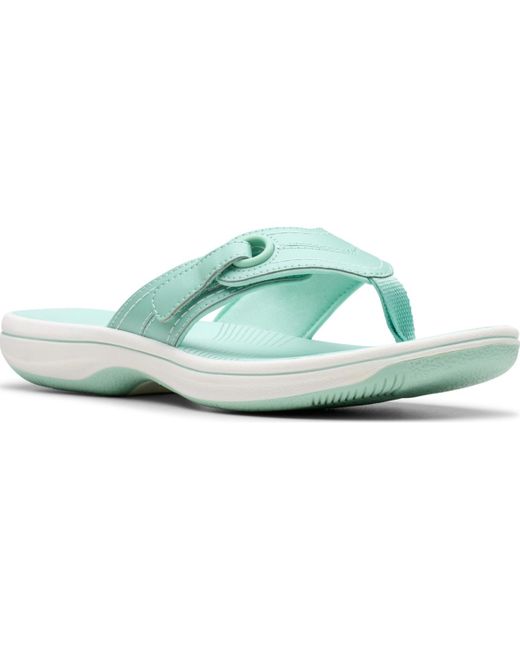 Clarks Green Cloudsteppers Breeze Reyna Sandals