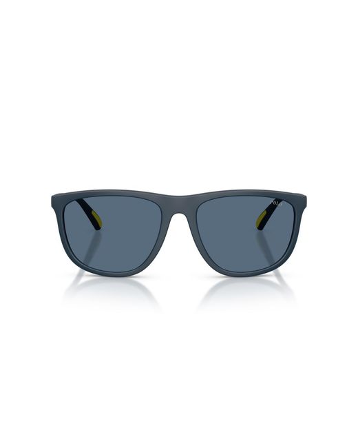 Polo Ralph Lauren Blue Rectangle Sunglasses for men