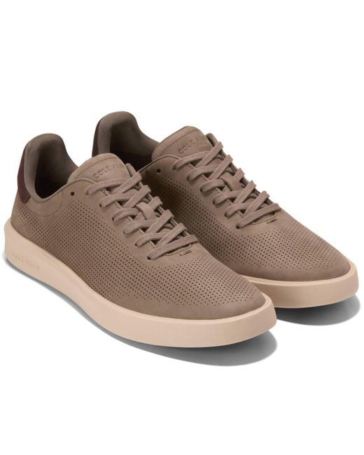 Cole Haan Brown Grand Crosscourt Daily Laser Sneaker for men