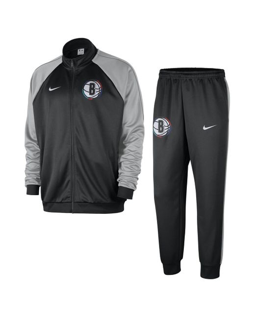 Nike Black 2-piece Brooklyn Nets 2024/25 City Edition Lightweight Full-zip Jacket And Pants Set for men