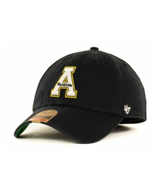 47 Brand Black Appalachian State Mountaineers Franchise Cap for men