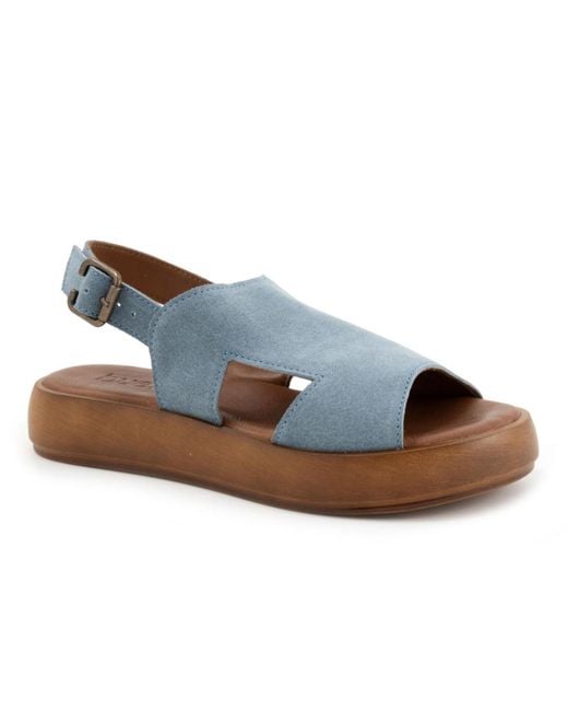 BUENO Blue Jacob Sandal