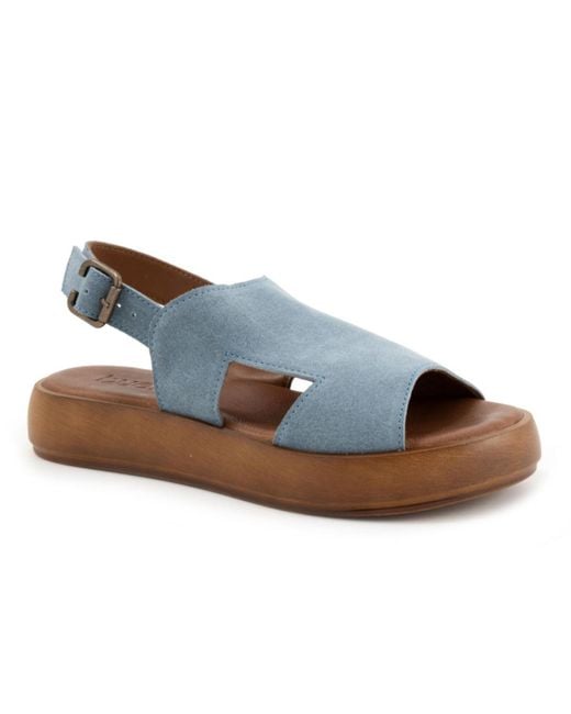BUENO Blue Jacob Sandal