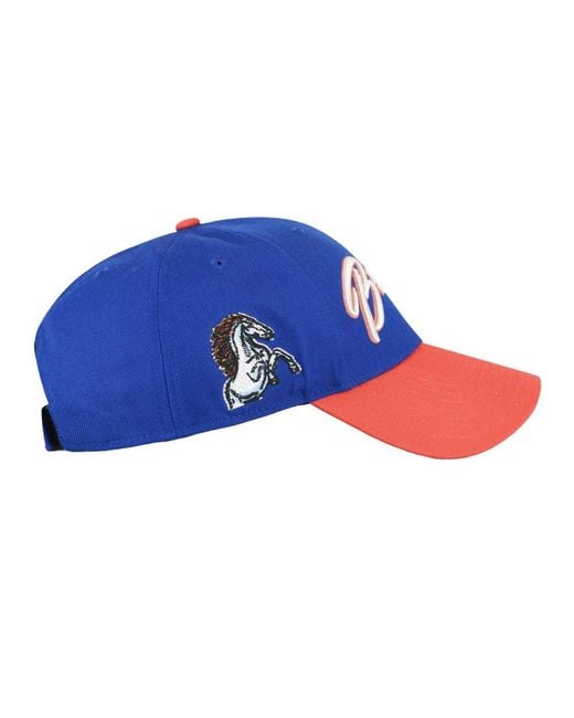 '47 Blue Denver Broncos Throwback Mvp Structured Hat for men