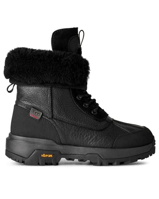 Ugg Black Adirondack Xxv Round Toe Boots