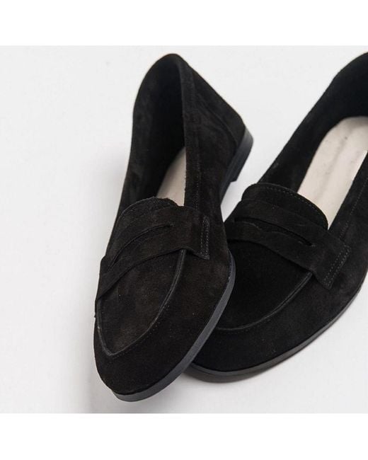 Forever & Always Shoes Women's Black Dorothy Leather Loafer