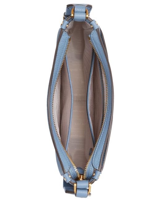 Kate Spade Roulette Messenger Light Blue Leather Crossbody Bag 