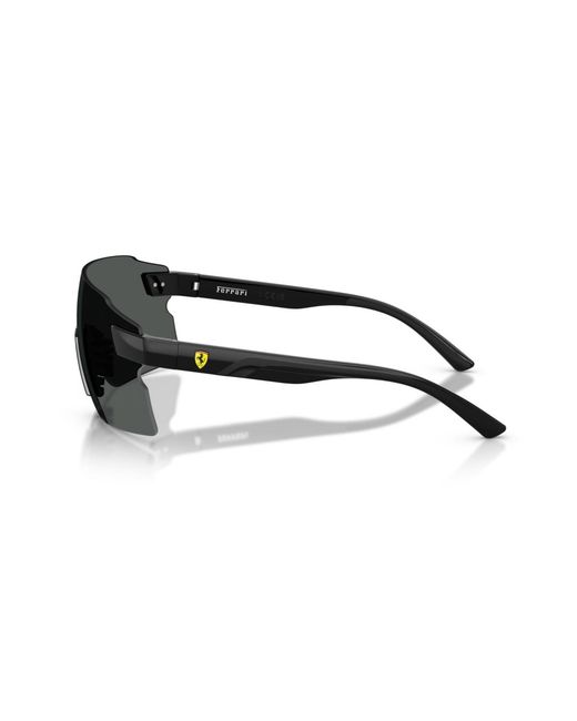 Scuderia Ferrari Black Rectangle Sunglasses for men