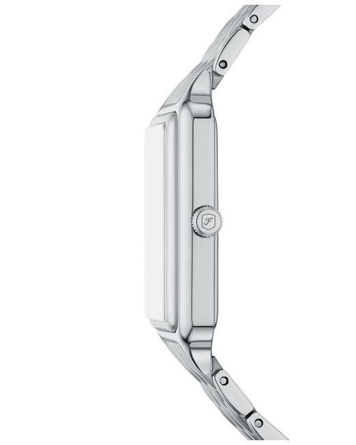 Fossil White Raquel Sun Moon Multifunction Stainless Steel Watch