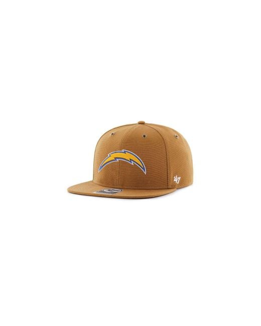 47 Brand Brown Los Angeles Chargers X Carhartt Captain Cap for men