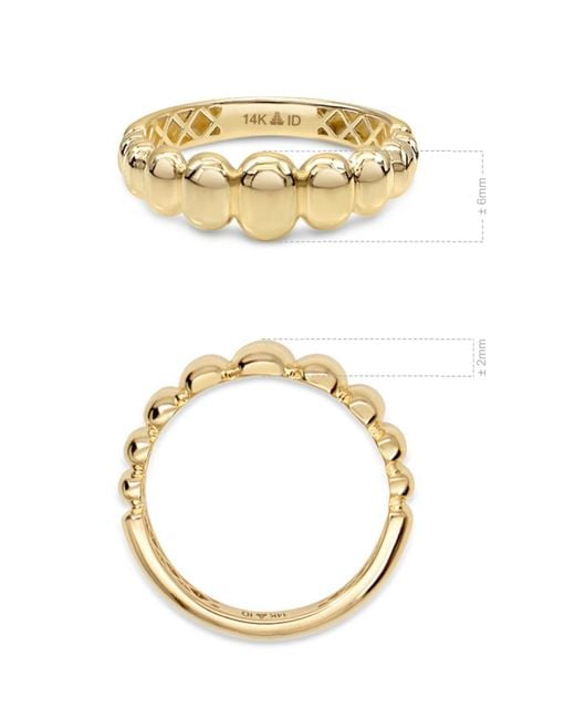 DEVATA Metallic Dome Puffy Ring
