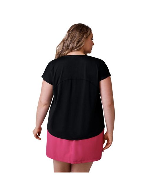 Free Country Black Plus Size Microtech Chill B Cool Tee
