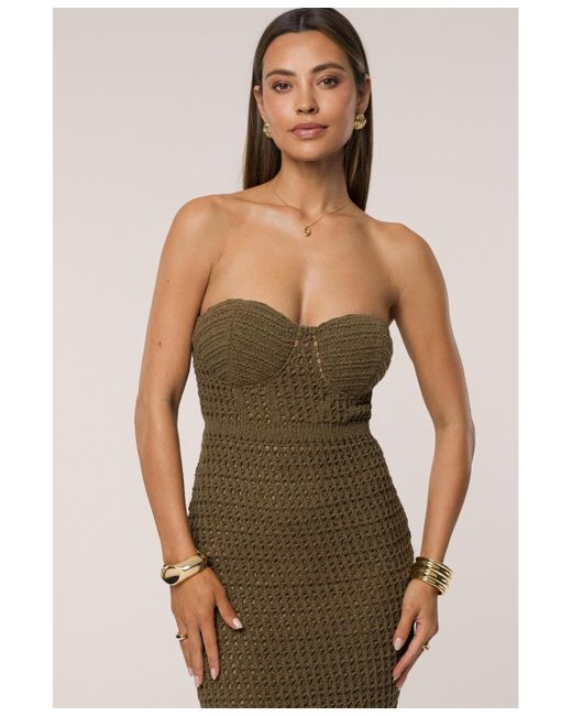 JLUXLABEL Natural Deep Sea Crochet Maxi Dress