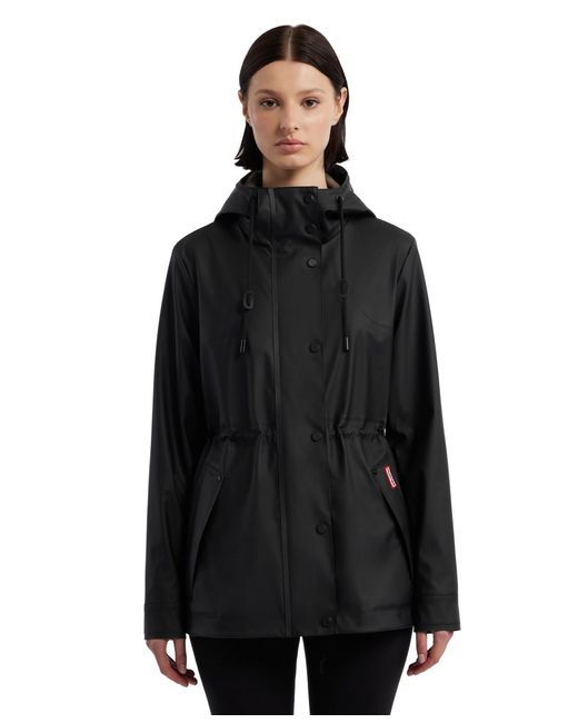 Hunter Black Rubberized Rain Jacket