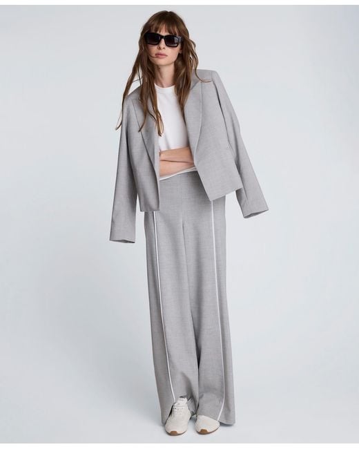 Kenneth Cole Gray Peak Lapel Jacket