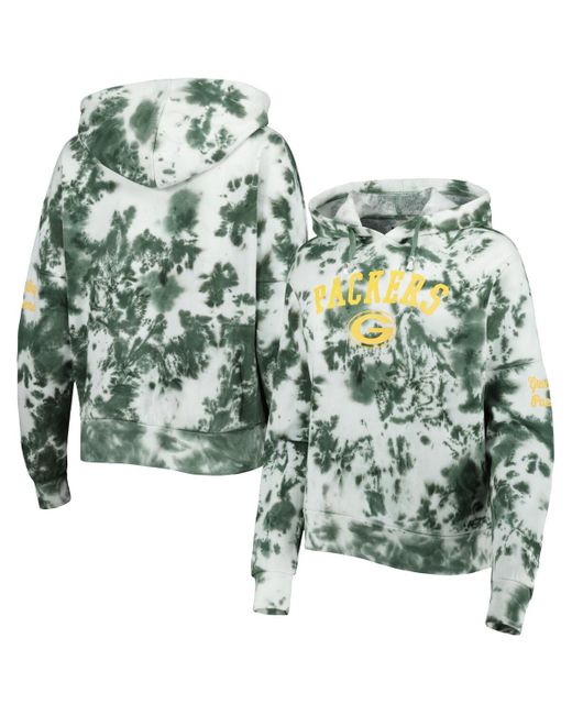KTZ Green Bay Packers Cloud Dye Fleece Pullover Hoodie