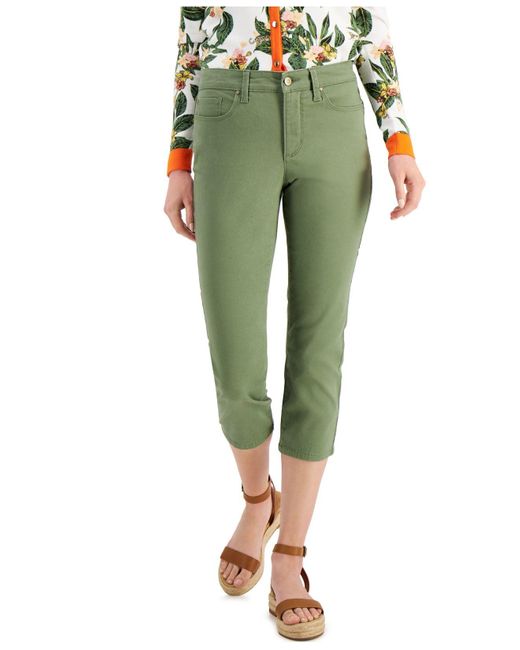 Charter Club Denim Petite Tummy-control 
