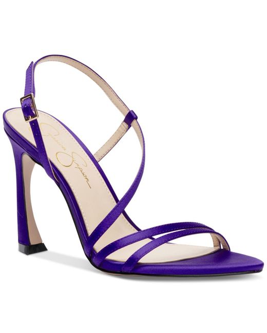 Jessica Simpson Purple Pyine Strappy High-heel Sandals