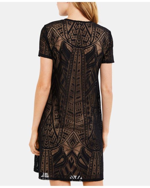 BCBGMAXAZRIA Maternity Textured A line Dress in Black Lyst