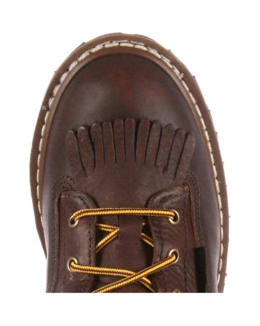 Georgia Boot Brown Steel Toe Waterproof Logger Boot for men