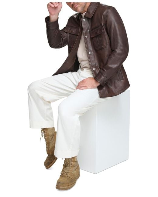 Marc new york hot sale men's leather jacket