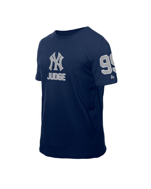 KTZ Blue Aaron Judge New York Yankees Design Lab Name Number T-shirt for men