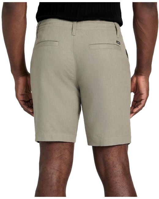 Guess Gray Fletcher Relaxed-fit Textured 8" Shorts for men