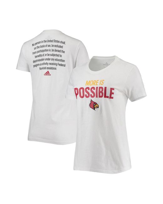 Adidas Men's adidas White Louisville Cardinals Pride Fresh T-Shirt