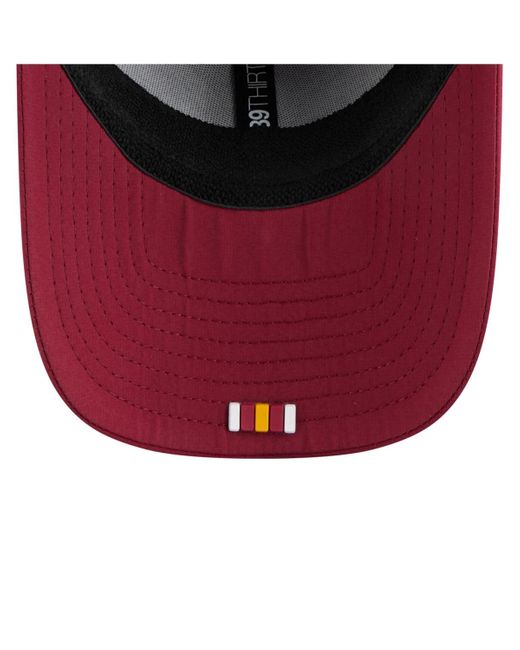 KTZ Red Washington Commanders 2025 Sideline 39thirty Flex Hat for men