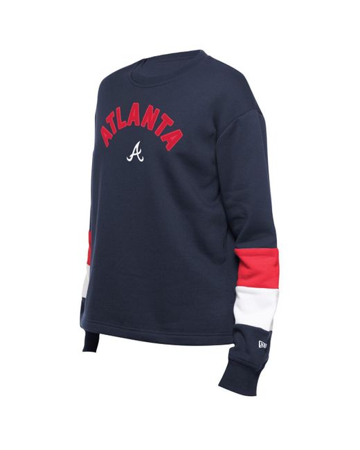 KTZ Blue Atlanta Braves Game Day Color Pullover Sweatshirt