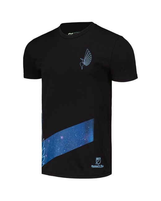 Mitchell & Ness Black Minnesota United Fc Jersey Hook Collection Starry Night T-shirt for men