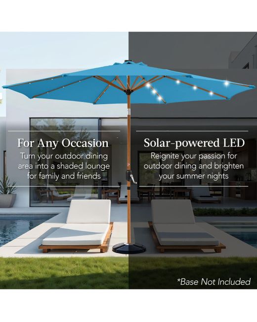 dixieline patio umbrella Best Choice Products 10ft Offset Hanging Outdoor Market Patio Umbrella w/ Easy Tilt Adjustment
