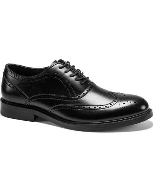 Kenneth Cole Black Lance Wingtip Oxford for men
