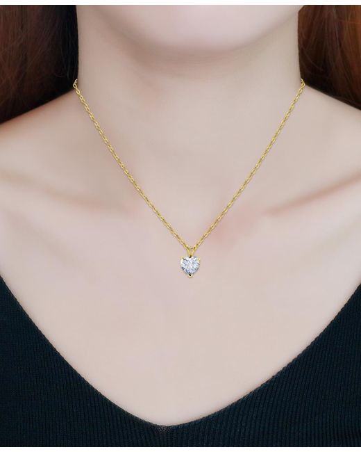 Giani Bernini Metallic Cubic Zirconia Heart Pendant Necklace