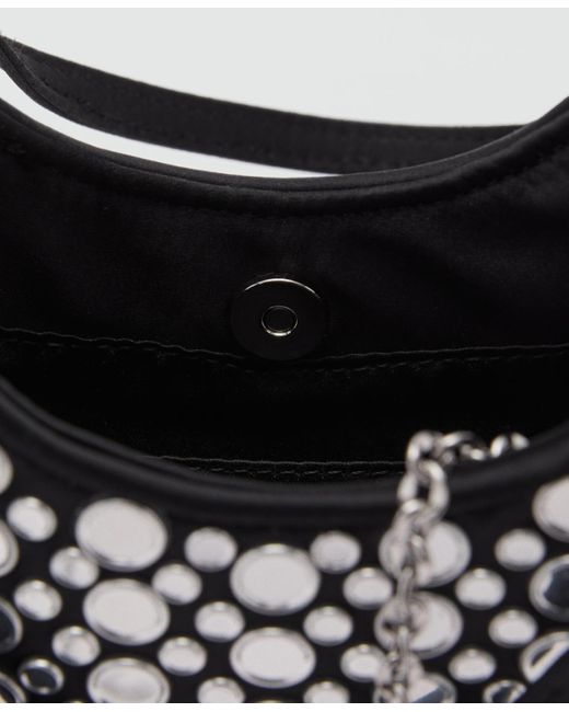 Mango White Mirror Detail Mini Bag