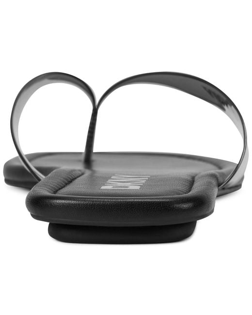 DKNY Black Hampton Flip Flop Sandals