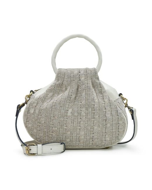 Patricia Nash Gray Milburn Knitted Crossbody Bag
