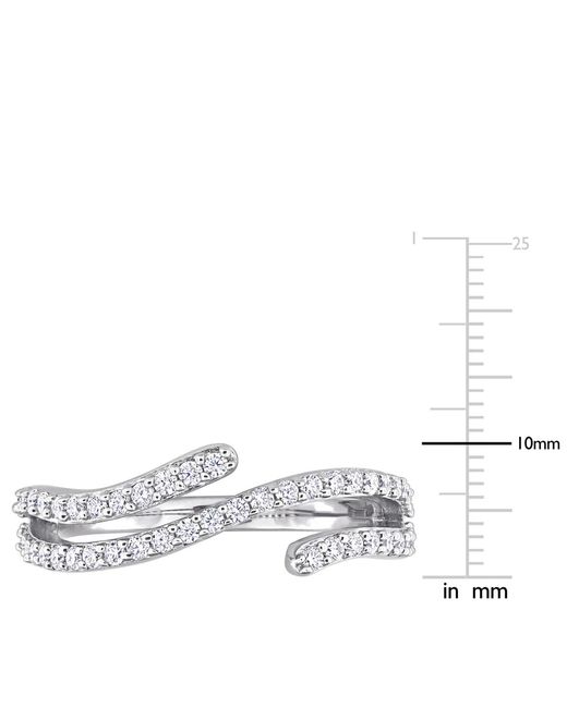 Macy's White Moissanite Wrap Statement Ring (1/2 Ct. T.w.