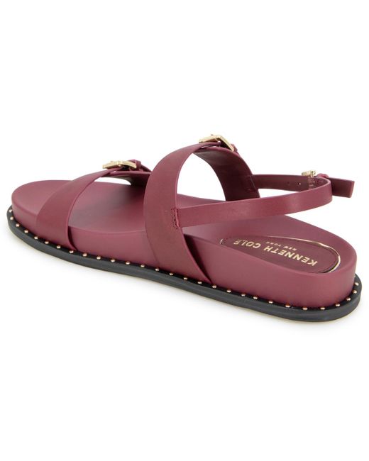 Kenneth Cole Pink Drinity Round Toe Flat Sandals