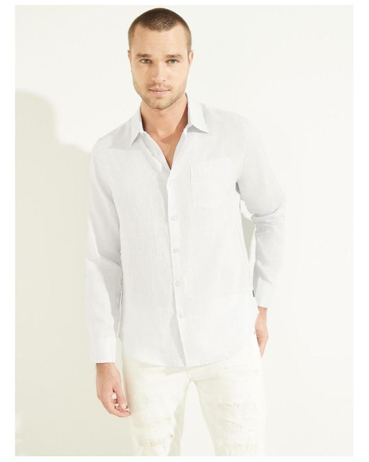 Guess White Island West Shirt for men