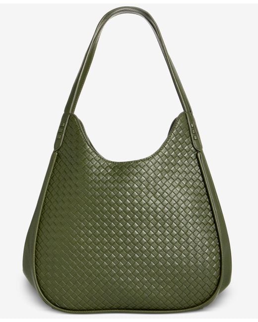 Style & Co. Green Medium Woven Four Poster Bag