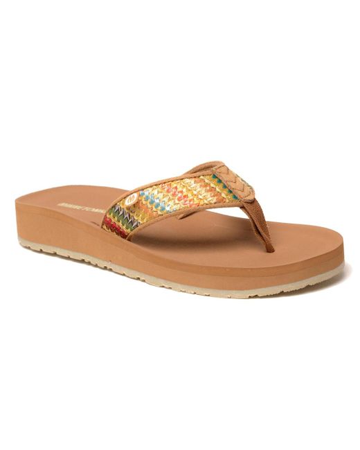 Minnetonka Brown Hedy 2.0 Thong Sandals
