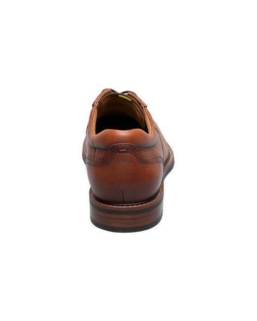 Florsheim Brown Traveler Plain Toe Oxford for men