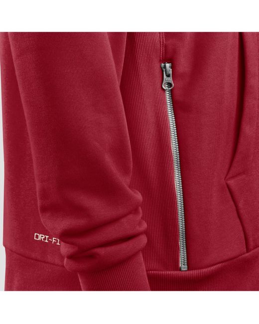 Nike Red Arizona S Sideline Initial Home Performance Pullover Hoodie for men