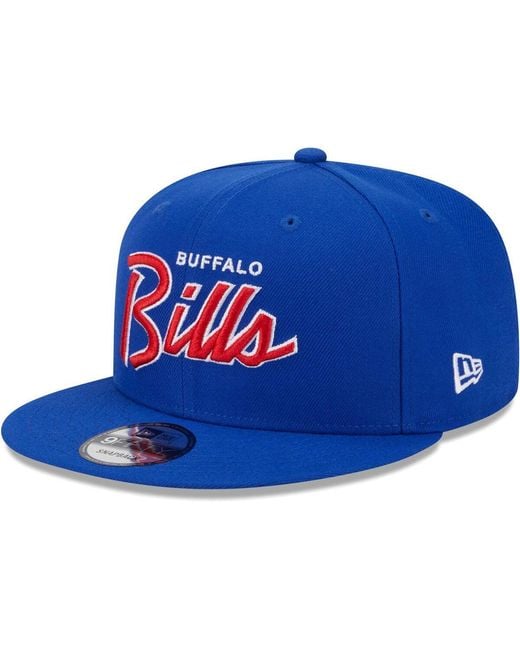 KTZ Blue Buffalo Bills Main Script 9fifty Snapback Hat for men