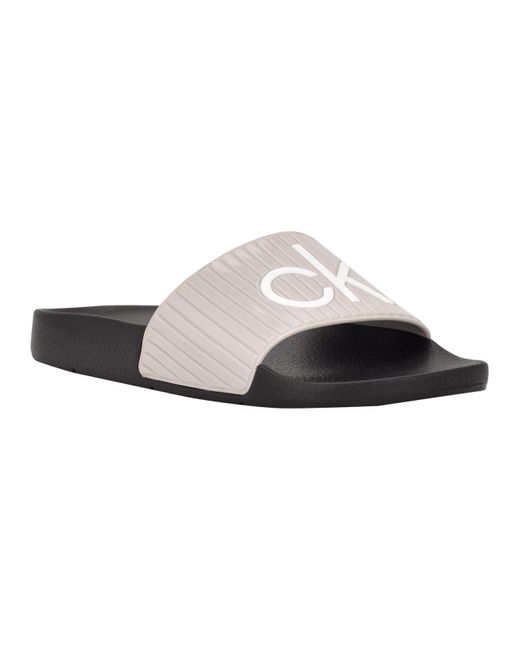 calvin klein bainy slides