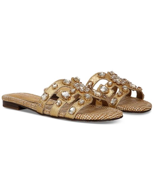 Sam Edelman Metallic Bay Ray Slide Flat Sandals