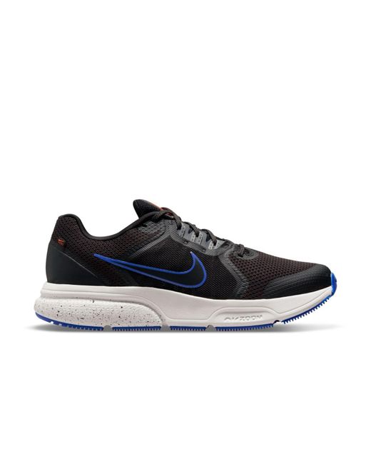 Nike Lace Zoom Span 4 Running Sneakers From Finish Line in Black, Blue