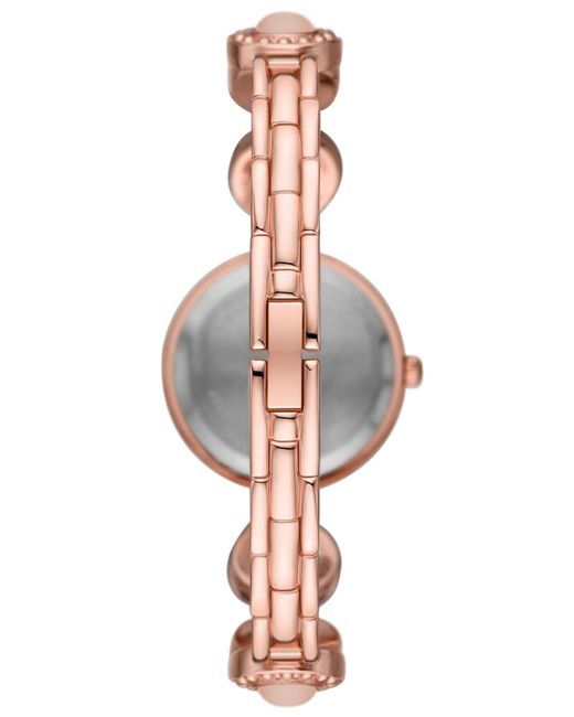 Folio White Tone Bracelet Watch Gift Set