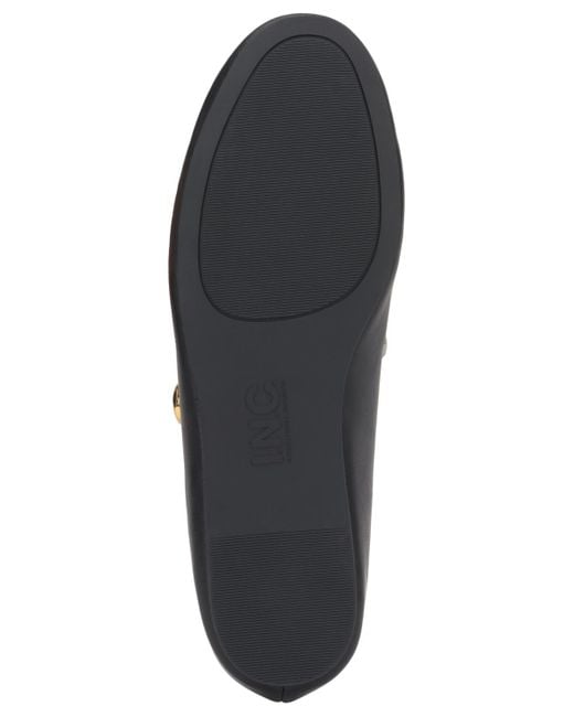 INC International Concepts Black Rachany Hardware Flats